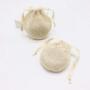 Reusable Organic Cotton Mesh Produce Bags For Soap Packaging Drawstring Natural Mesh Soap Saver Pouch