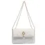 Korean style embroidery shoulder bag for women 2024 new pu leather women's crossbody bags fashion simple small square bag