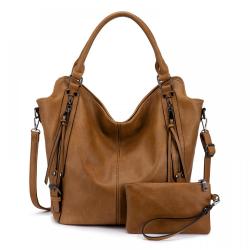 LOVEVOOK Realer wholesale top sale ladies shoulder bag Large 2 pieces set handbag Ladies Hobo bag Bucket Purse women hand bags