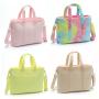 Keymay Fashion Winter Women Plush Handbag Weekend Shopping Bag Large Capacity Soft Terry Tote Bag
