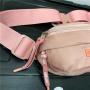 Low MOQ Custom Logo Outdoor Travel Water Resistant Pink Small Crossbody Sling Bag Women Chest Bags