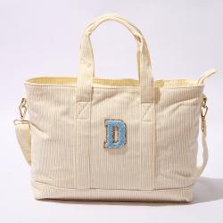 Oversize Eco Friendly Summer Bags Beach Hand Bags For Women Outdoor Custom Shopping Corduroy Tote Bag