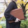 A4 Document Folder Leather Ring Binder Personal Planner Conference A4 Folder with Calculator