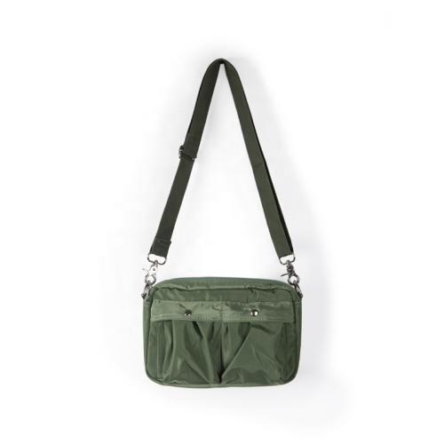 New Korean Style Black Shoulder Bag Adjustable Ribbon Nylon Messenger Bag Female Casual Waterproof Gym Bag