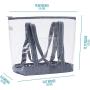 Gelory Professional Supplier Outdoor Waterproof Clear PVC Tote Bag Women Transparent PVC Sports Beach Handbags
