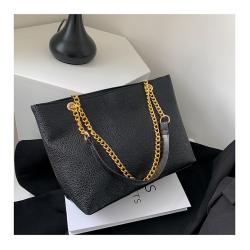 2023 New Pu Women Fashion Handbags Solid Large Capacity Wholesale Women Handbags Metal Chain Designer Shoulder Bags For Women
