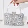New diamond evening bag banquet dress handbag crossbody small square bag female small clutch bag