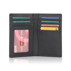 Disponible En Stock Y Personalizable Cartera De Cuero Para Hombre Carteras Titular De La Tarjeta Tarjetero Rfid