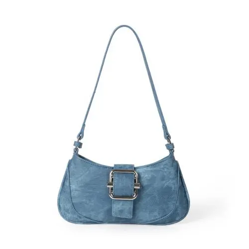 2024 New Product Retro Shoulder Bag Women Fashion Splicing and Color Collision Design Handbags PU Leather Ladies Hand Bags