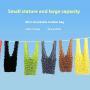 ZWY256 Wholesale Large Stretchable Pleated Magic Shopping Bag Polyester Lightweight Portable Eco Bag Daily Supermarket Organizer