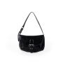 New Fashion Vintage Pu Leather Ladies Handbag Denim Blue Tote Bag Blue Lock Trim Shoulder Bag For Women