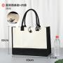 Logo printable blank hand-held canvas color printed shopping bag