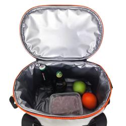 Custom Logo Outdoor Waterproof Portable Insulated Food Storage Lunch Bag Shoulder Tote Tarpaulin Pvc Soft Cooler Bag