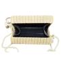 2022 Factory Wholesale Womens Mini Straw Beach Hand Bags With Lock Crossbody Bags Pu Leather Natural Raffia Ladies Handbags