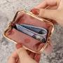 2024 New Retro Coin Purse Ladies Short Wallet Buckle Candy Color Coin Pouch Wholesale