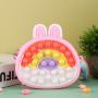 KB018 Silicone Children Cartoon Purse 2023 Mini Kids Bag Toy  Bubble Shoulder Bag Luxury Backpack High Quality Crossbody Bag