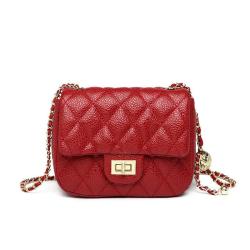 Wholesale 2024 Female Designer Pu Leather Ladies Fashion Women Quilted Chain Shoulder Mini Crossbody Flap Purses Handbags  Bags