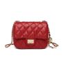 Wholesale 2024 Female Designer Pu Leather Ladies Fashion Women Quilted Chain Shoulder Mini Crossbody Flap Purses Handbags  Bags