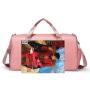 Personalized Logo Weekender Overnight Bag For Women Carry On Tote Bag Gym Travel Duffle Bag With Shoe Compartment