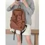 Fashion Backpack bag for women Drawstring Ruched Casual College girls School bags Nylon backpacks Custom logo