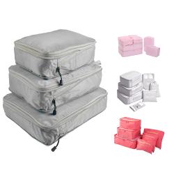 GELORY Customized High Quality Travel Organizer Bag Set Luggage Packing Cubes Suitcase Bag