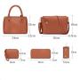 OEM830 New Luxury Fashion Design Women Tote Bag 6Pcs Handbag Sets Brand Designer Ladies Handbag Key Messenger Women Shoulder Bag