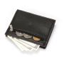 HF038 New Lychee Pattern PU Leather Wallet Zipper Coin Purse Mini Buckle Wallet Unisex Bank Card Holder Business ID Card Holder