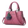 2024 Fashion Wholesale Ladies PU Hand Bags Leather Trending Bags Women's Handbags With Hair Ball