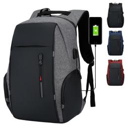 Men's business laptop backpack multi-function USB computer backpack large capacity shoulder school bag custom logo