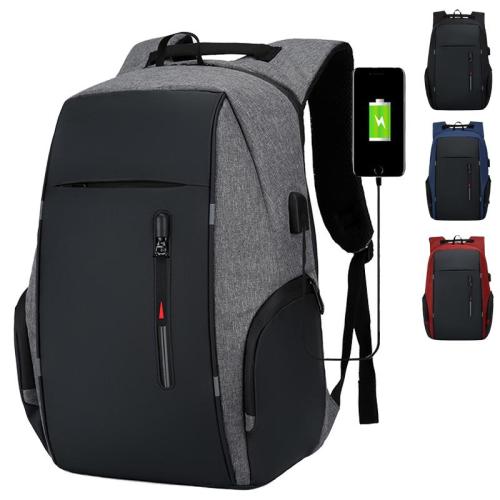 Men's business laptop backpack multi-function USB computer backpack large capacity shoulder school bag custom logo