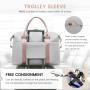 LOVEVOOK 2023 2pcs Low MOQ Stock Waterproof Custom Handbags Weekend Duffel Bag with Toiletry Purse Men Women Travel Luggage Bags