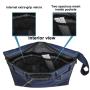 Smell proof bags Denim Bag with Combination Lock Durable Large Stash bag with Activated lined fabric