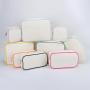 Eco Friendly Large Capacity Toiletry Bag Travel Custom Cotton Makeup Bag Women Canvas Organizer Cosmetic Bag With Zipper