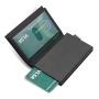 2024 Custom Leather Pop Up Card Holder Wallet RFID Blocking Aluminum Wallet for Men