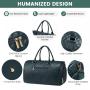 LOVEVOOK Custom Logo New Designer Luxury PU Leather Duffel Weekender Overnight Bags with Shoes Pocket Luggage Travel Duffle Bag