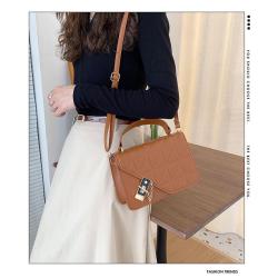 KBW280 2023 Hot Selling Fashion Retro Solid Color Embossed Crossbody Bag High Quality Rhombus Simple Handbag