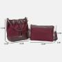 2024 Wholesale Nylon PU Leather Shoulder Bag For Women Drawstring Bucket Purse