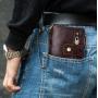 ZWY278 Wholesale Men Vintage Genuine Leather Short Wallet Stylish Waterproof Lightweight Multi-card Clip Card Case Coin Purse