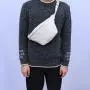 RTS Low MOQ Custom Designer Waist Bag Crossbody Fashion Cute Fancy Super Soft Teddy Cloth White Sherpa Large Fanny Packs
