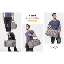 2021 Men Women Large Capacity Weekend Short Travel Bag Stripe Canvas Luggage Sport Gym Travel Duffel Bag With Shoe Compartment