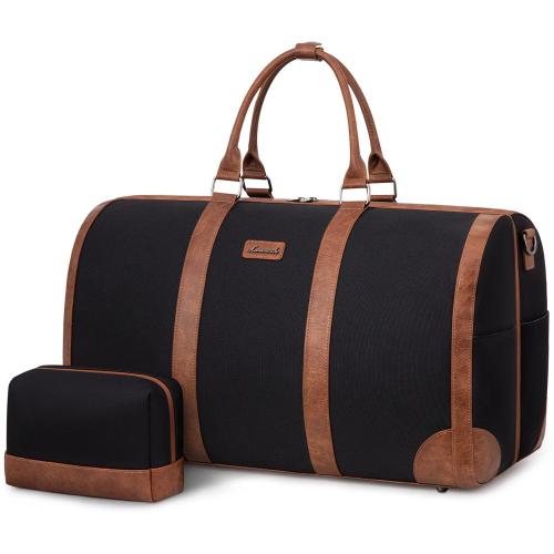 LOVEVOOK Travel Carry On Travel Duffle Bags Women Men Duffel Bag with Toiletry Pouch Overnight Weekend Gym Handbag for Airplanes