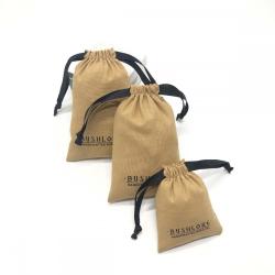 Customized Small Size Thin Cotton Muslin Drawstring Dust Gift Packaging Bag Organic Jewelry Cosmetic Storage Muslin Pouch
