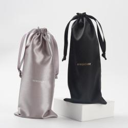 Satin Bag Satin Pouch Hot Stamping Printed Satin Drawstring Dust Hair Bag