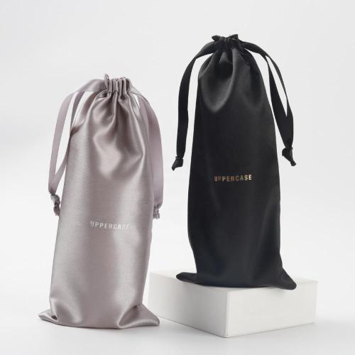 Satin Bag Satin Pouch Hot Stamping Printed Satin Drawstring Dust Hair Bag
