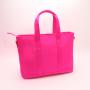 Fashion Large Capacity Shopping Bags Nylon Hot Pink Folding Waterproof Shoulder Tote Bag Travel Beach Bags