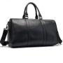 Big Capacity Genuine Leather Travel Bag for Men Black High Quality Mens Sports Bags