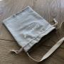 19 * 24 cm Canvas Shoe Packaging Bag With Handle  Custom Logo Printed Drawstring Canvas Shoe Bag