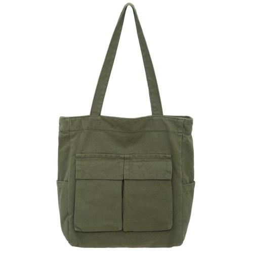 Custom Logo High Quality Large Capacity Canvas Shoulder Bag Simple Organic Cotton Tote Shopping Bag for Everyday Use
