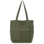 Custom Logo High Quality Large Capacity Canvas Shoulder Bag Simple Organic Cotton Tote Shopping Bag for Everyday Use
