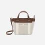 OEM ODM Fashion Canvas Tote Bag Pu Handle Designer Ladies Handbag Cotton Canvas Crossbody For Women